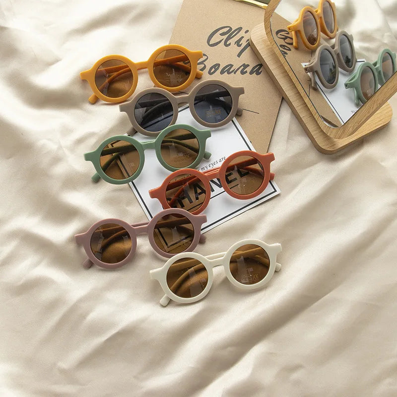 Kids Sunglasses – Retro Round UV Protection Sunglasses for Children