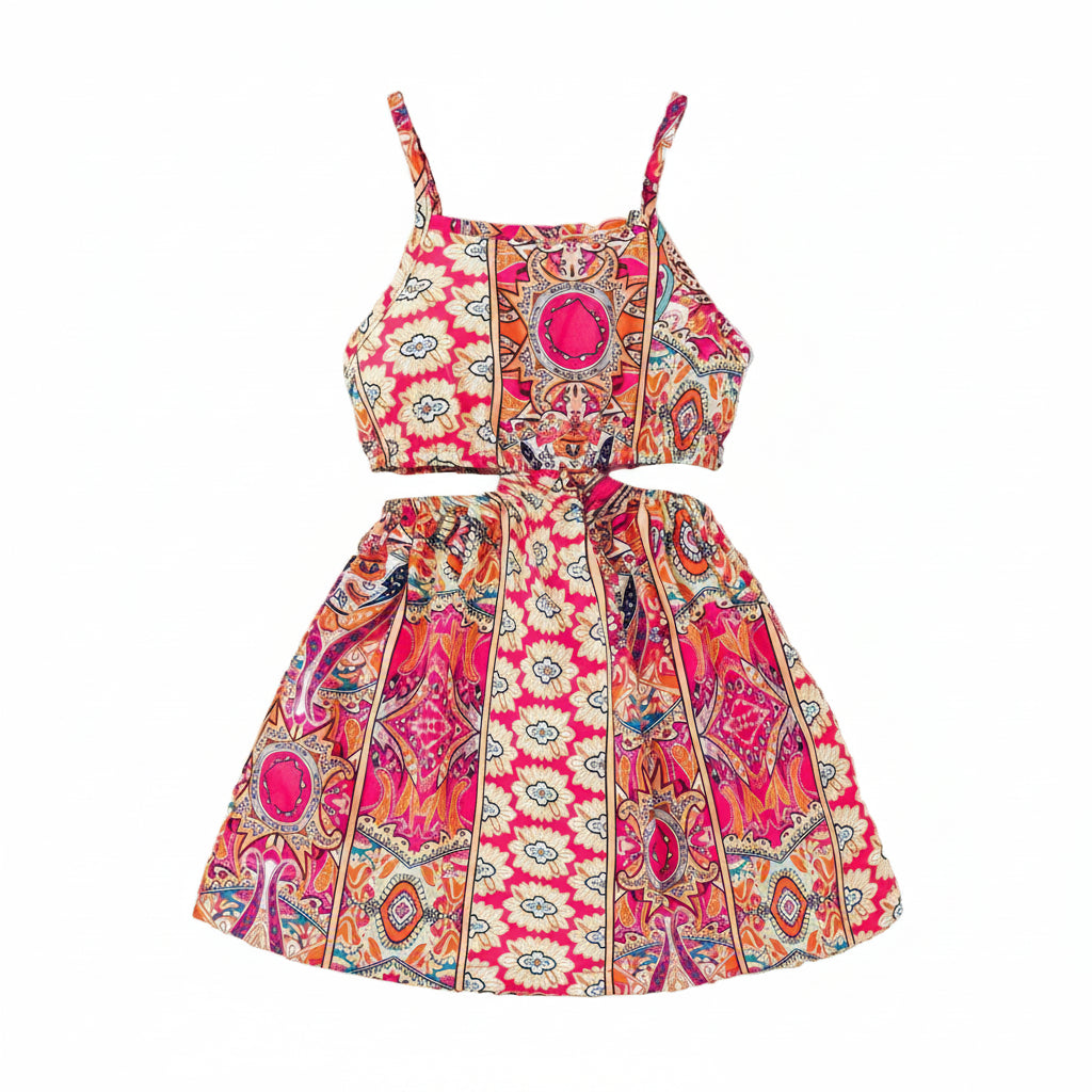 Girls' Vitality Printed Summer Dress | Ages 4-7 Years | Sleeveless A-Line