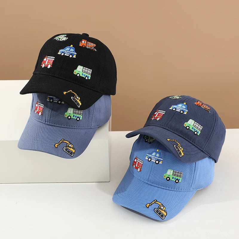 Kids Adjustable Cotton Baseball Cap – Sporty Summer Hat for Ages 2–8