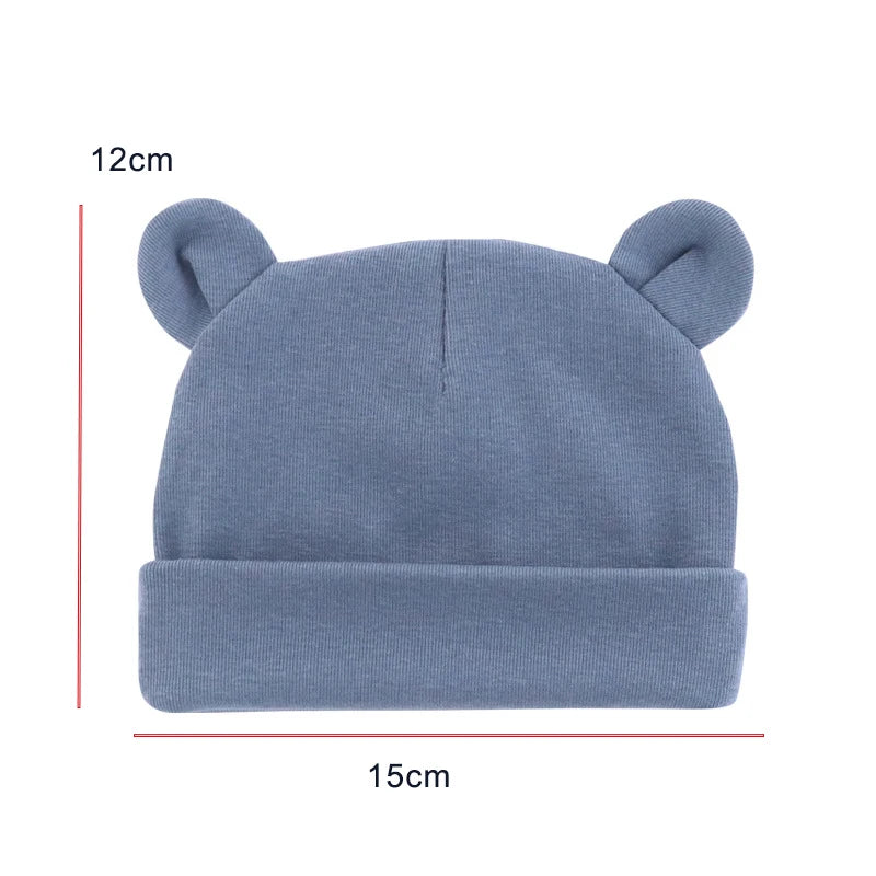 Baby Bear Hat | Soft Cotton | Newborn & Infant | Unisex