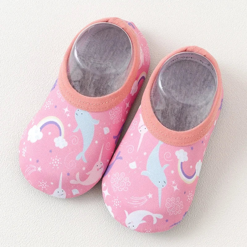Kids Cartoon Aqua Water Shoes – Non-Slip Beach & Pool Socks