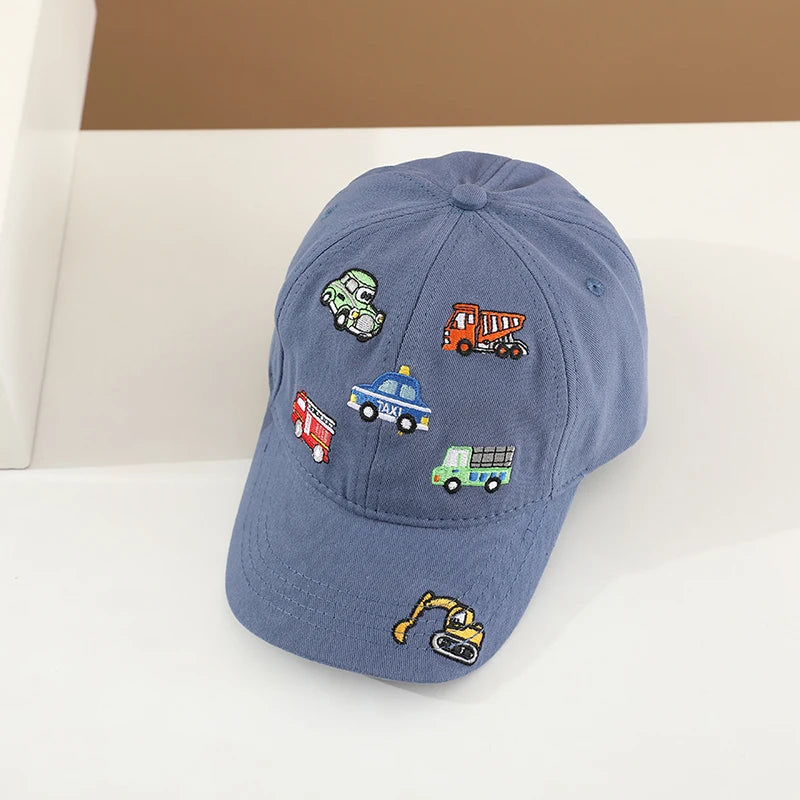 Kids Adjustable Cotton Baseball Cap – Sporty Summer Hat for Ages 2–8