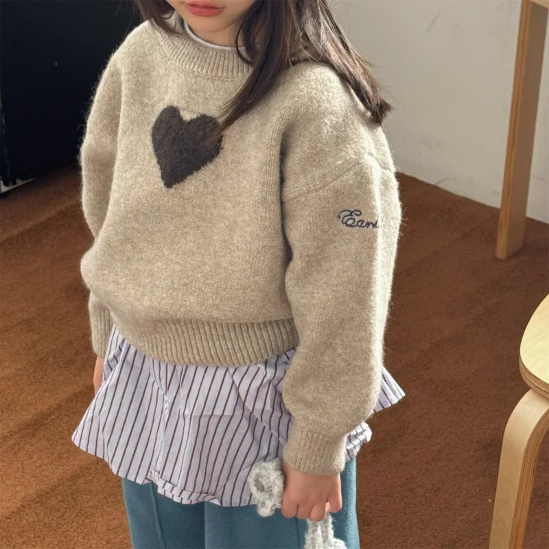 Girls Knitted Pullover Sweater