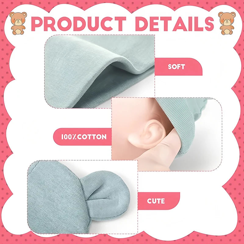 Baby Bear Hat | Soft Cotton | Newborn & Infant | Unisex