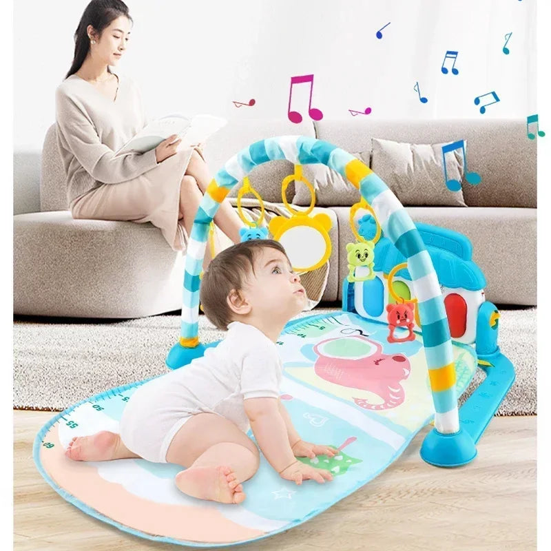 Baby Activity Gym with Musical Piano Play Mat