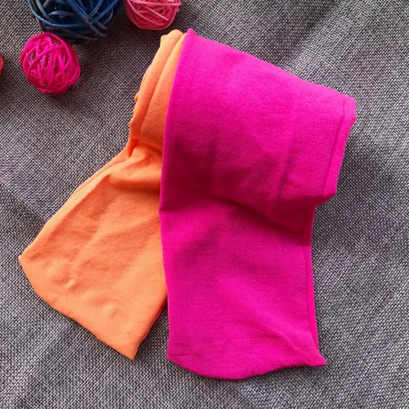 Girls Candy Colour Stretch Tights