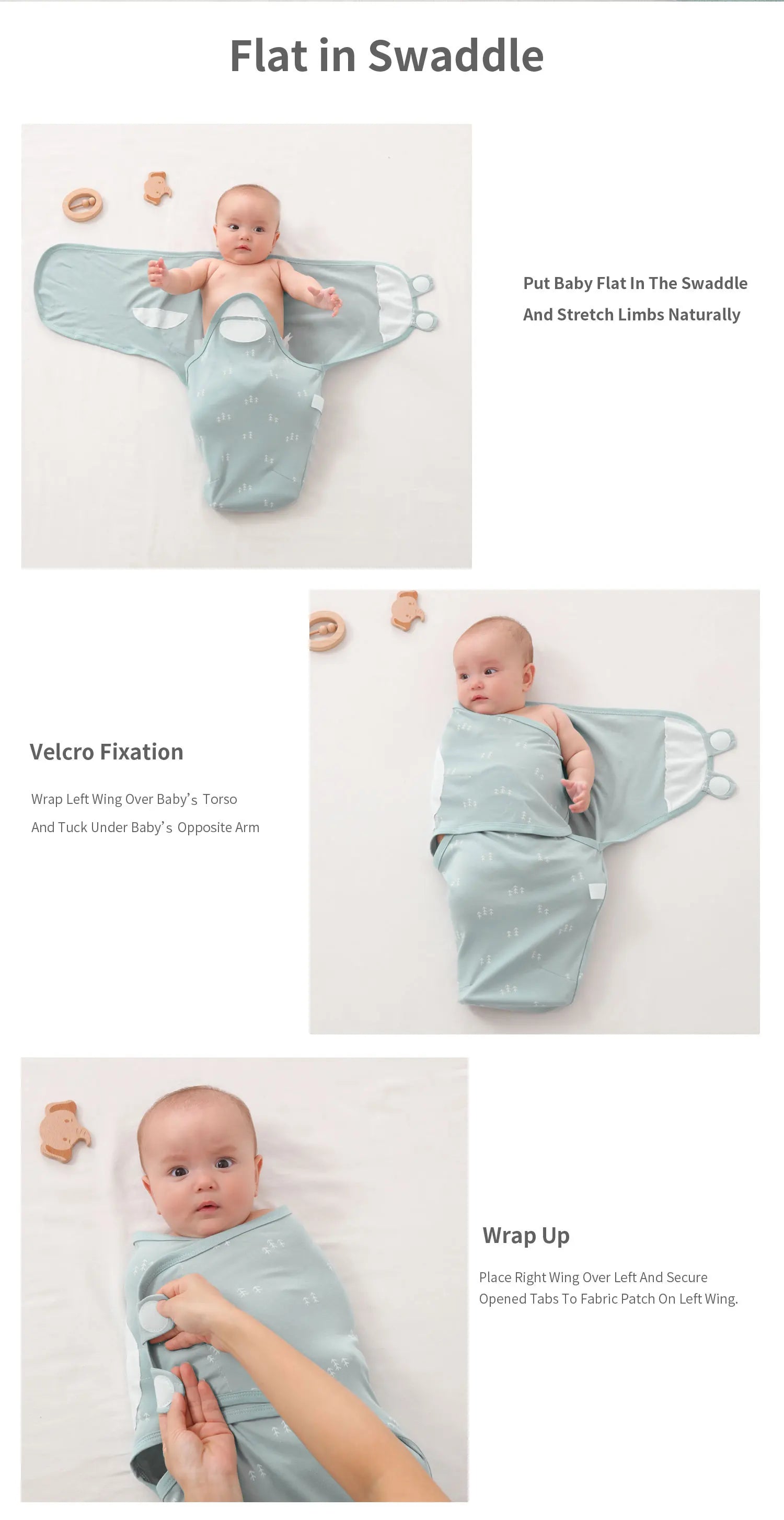 3 Piece A Suit INSULAR Cotton Baby Anti-shock Sleeping Bags Newborn Swaddle Wrap Bags Held By The Baby Anti-kick Spanned