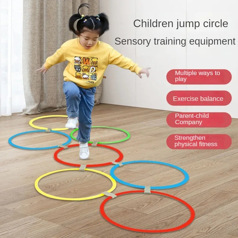 Kids Outdoor Hopscotch Ring Set – 10 Hoops for Active Play