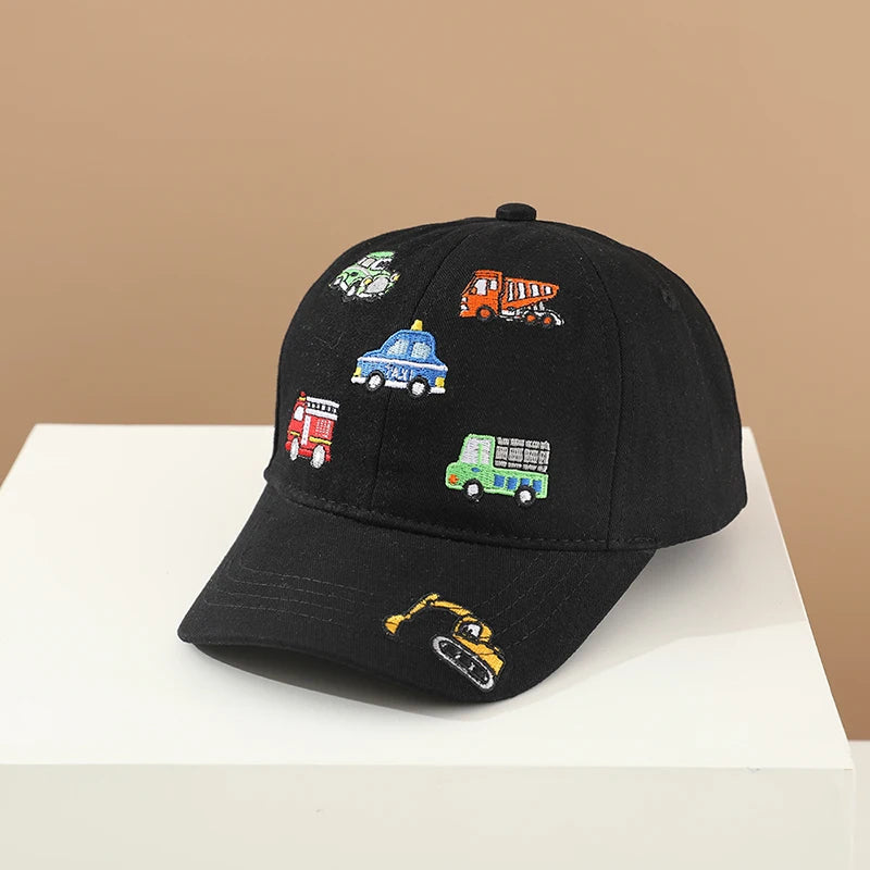 Kids Adjustable Cotton Baseball Cap – Sporty Summer Hat for Ages 2–8