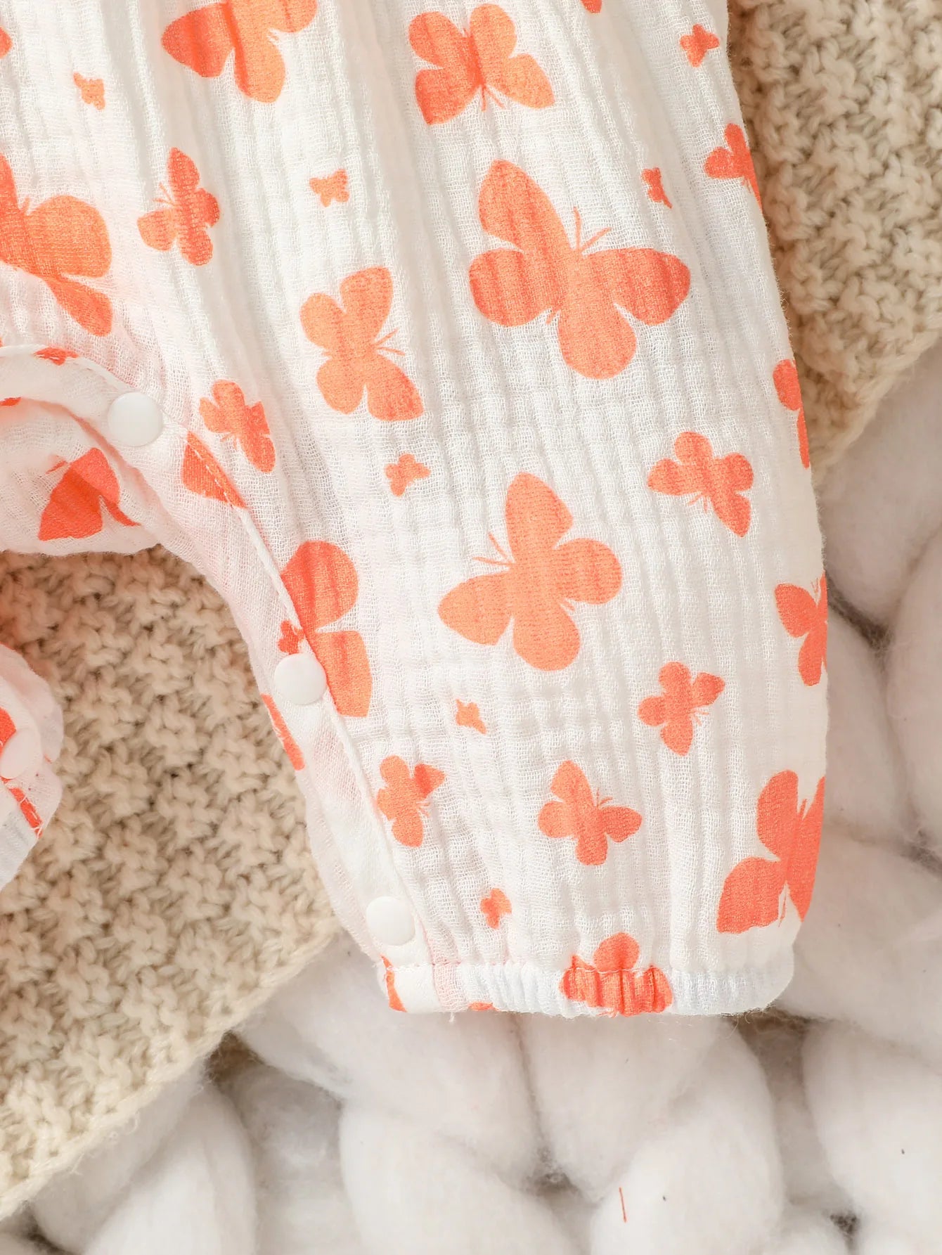 Baby Girl's Floral Jumpsuit with Headband (0–6M)