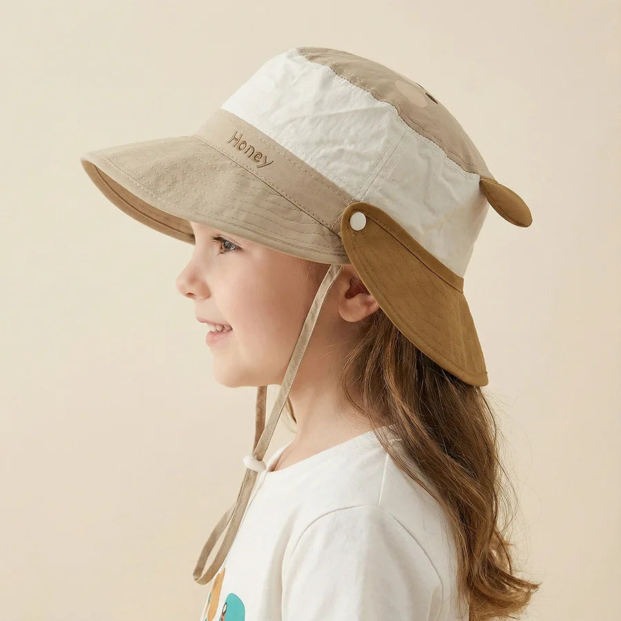Baby & Kids Summer Knit Bucket Hat – Unisex Sun Protection Cap