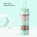 Portable Baby Food Storag Box Multiple Openings Cereal Cartoon Infant Milk Powder Box Toddle Snack Container 3/4Layer
