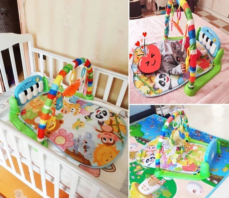 Baby Activity Gym with Musical Piano Play Mat