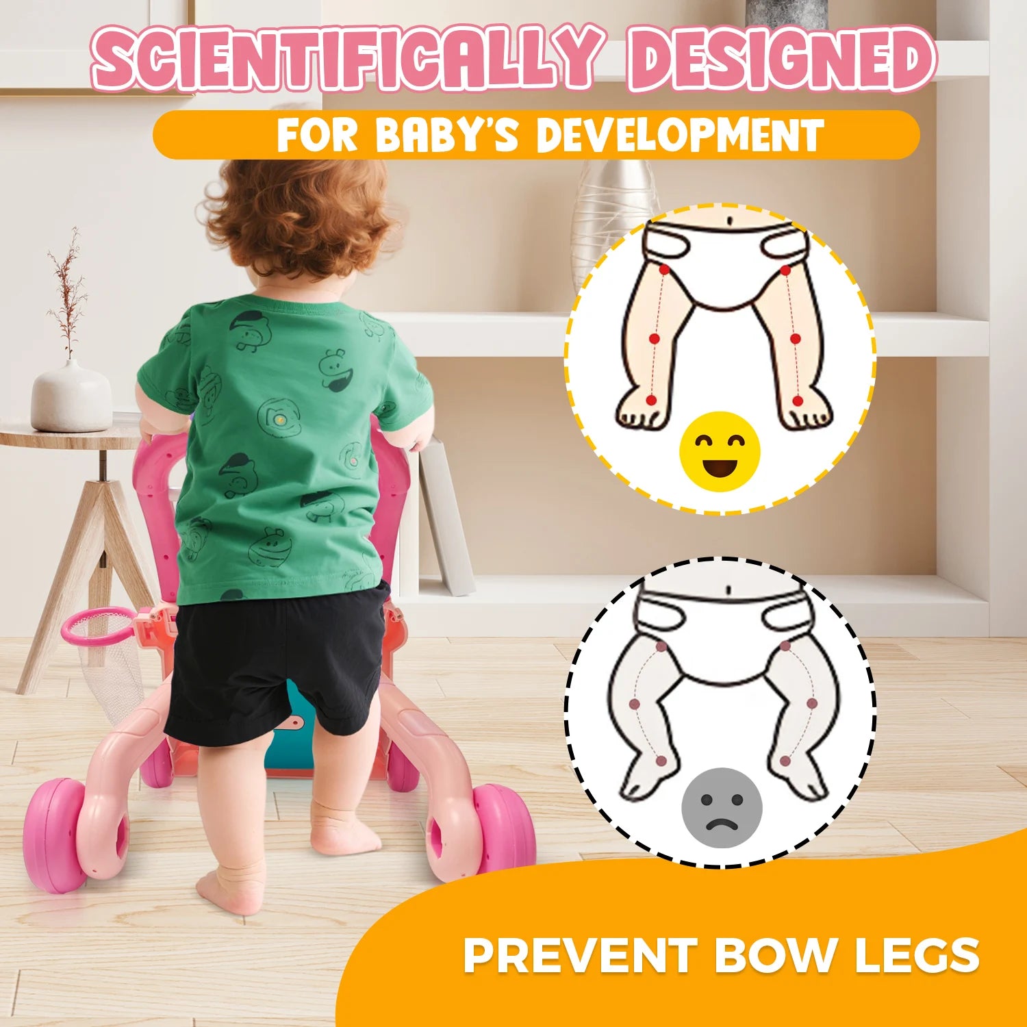 Baby Push Walker with Music & Activity Centre
