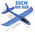 Kids Foam Glider Plane – 50cm Outdoor Throwing Toy