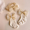 Baby Bow Headband & Socks Set – 2-Piece Girls Accessory