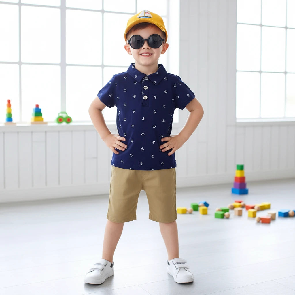 Boys Summer T-Shirt & Shorts Set (1-4 Years)