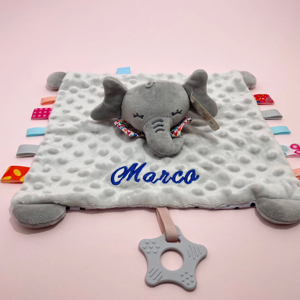 Personalised Soft Plush Baby Blanket with Name – Custom Newborn Gift