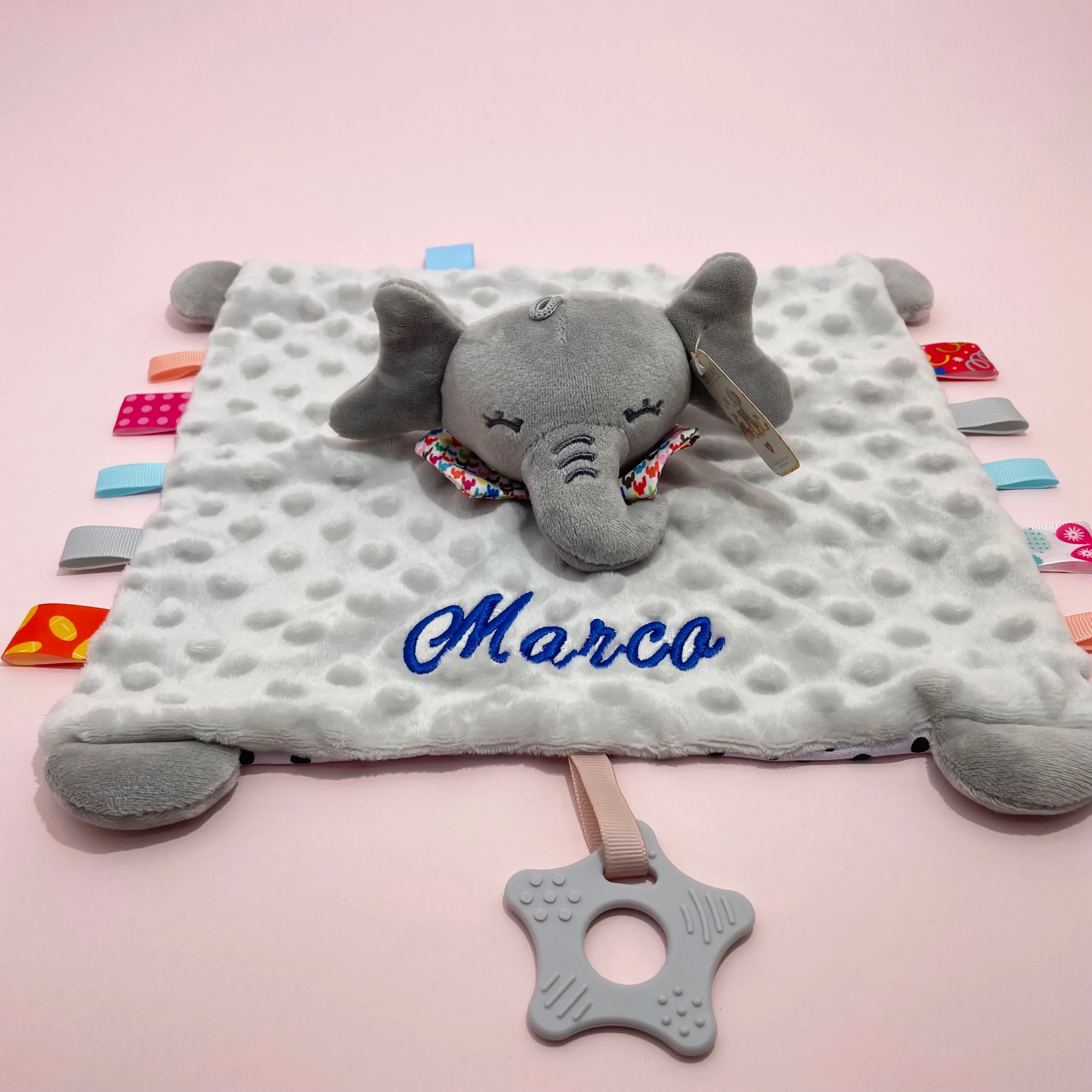 Personalised Soft Plush Baby Blanket with Name – Custom Newborn Gift