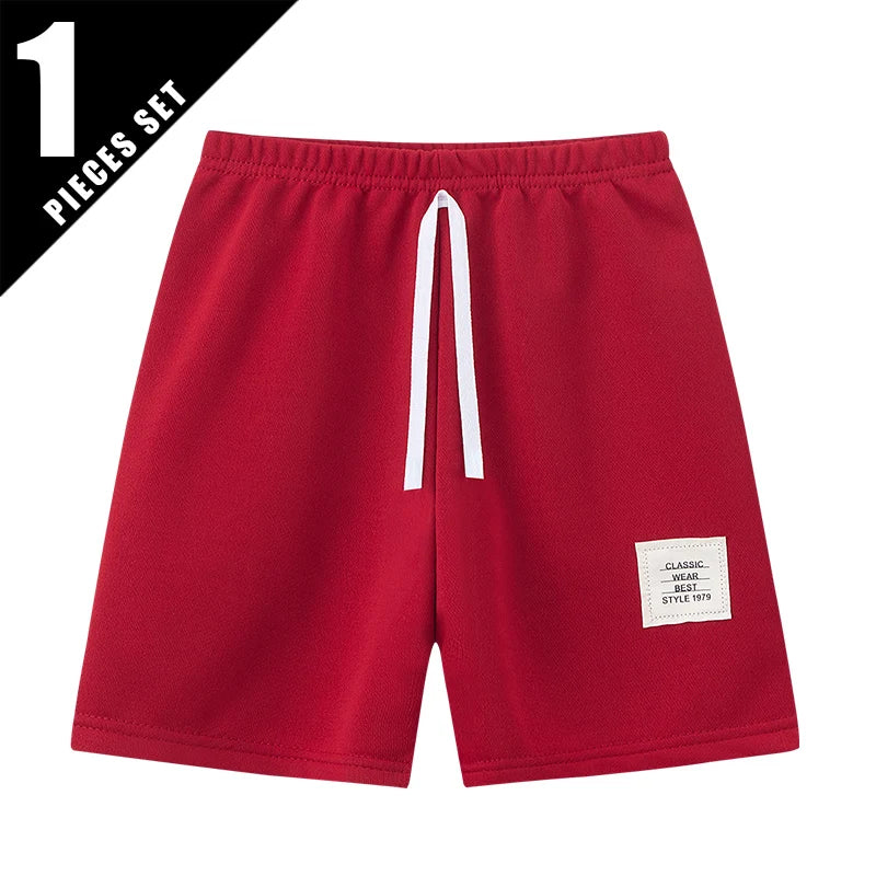 Kids' Solid Colour Drawstring Shorts | 2-11 Y