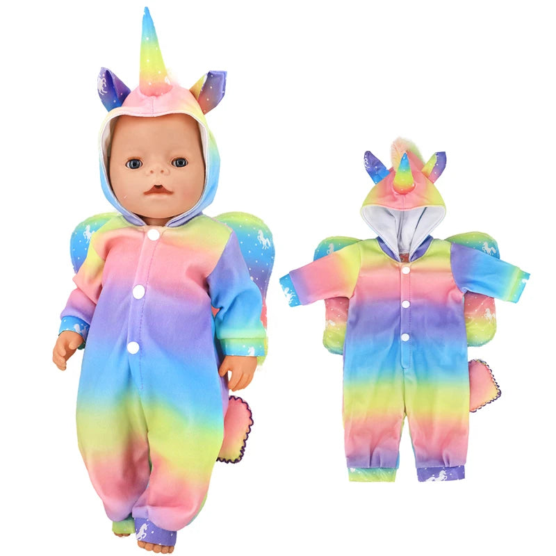 Baby Doll Clothes Set For 40cm Reborn Baby Dolls Rompers Toys Outfits Children Girl Gifts