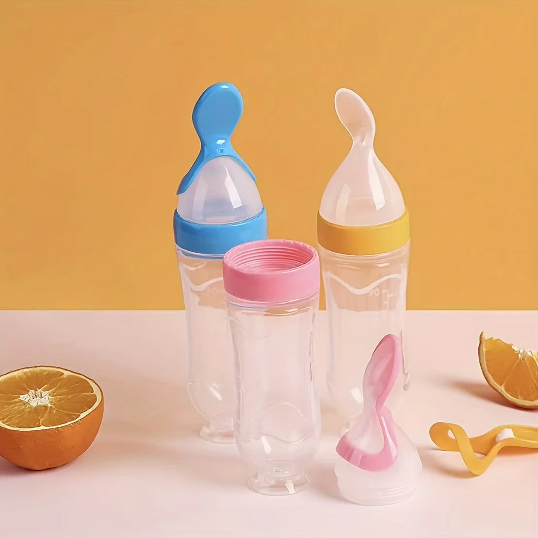 7-Piece Baby Feeding Set – Silicone Bottles & Fruit Feeder Pacifiers | 0–2Y
