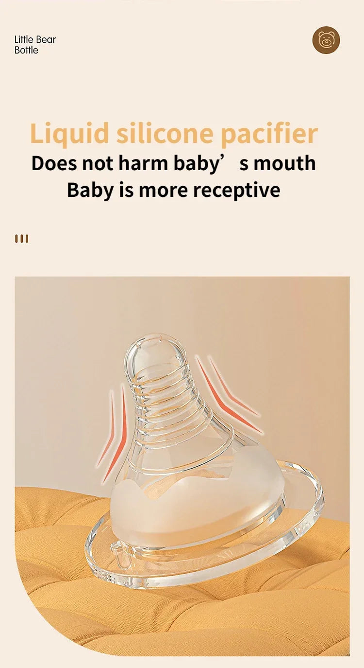 Silicone Baby Bottle with Handle 300ml – BPA-Free Feeding Bottle