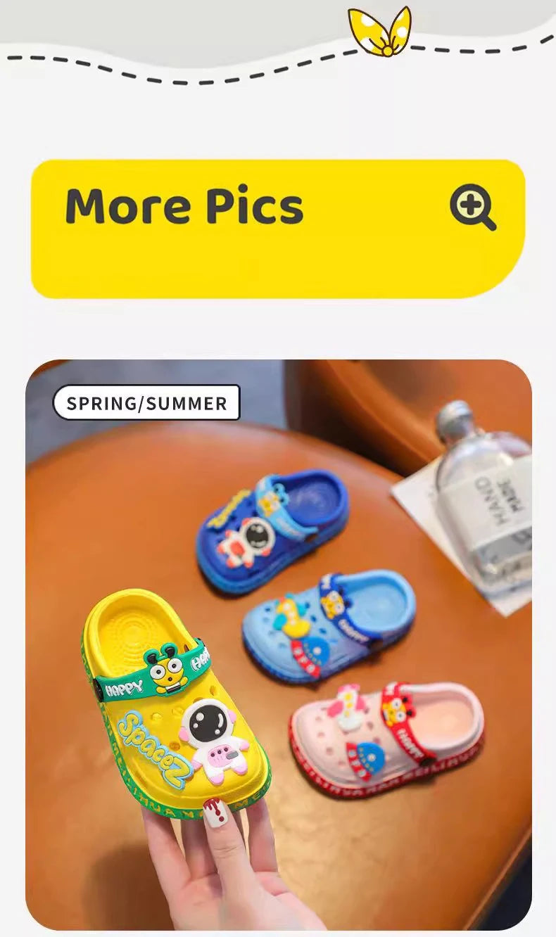 Kids Cartoon Soft-Soled Sandals (9M–5 Years)