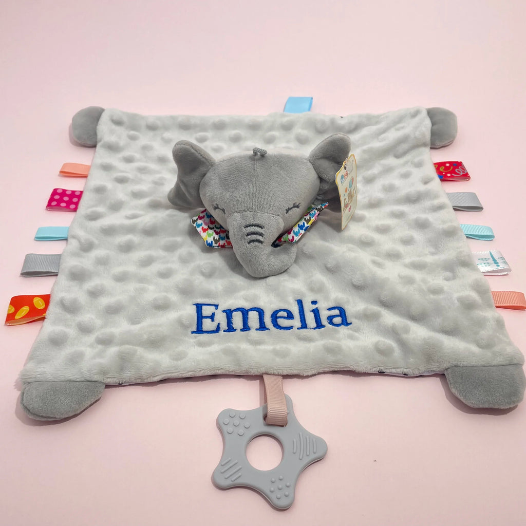 Personalised Soft Plush Baby Blanket with Name – Custom Newborn Gift