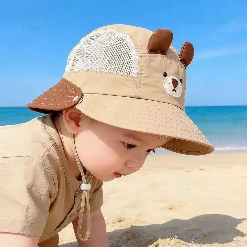 Baby & Toddler Sun Hat – Wide Brim Cotton Summer Hat