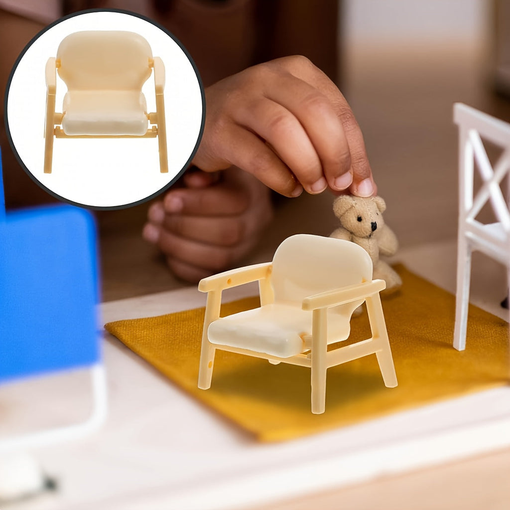 Mini Table and Chair Set for Miniature Décor (3 pcs)-4
