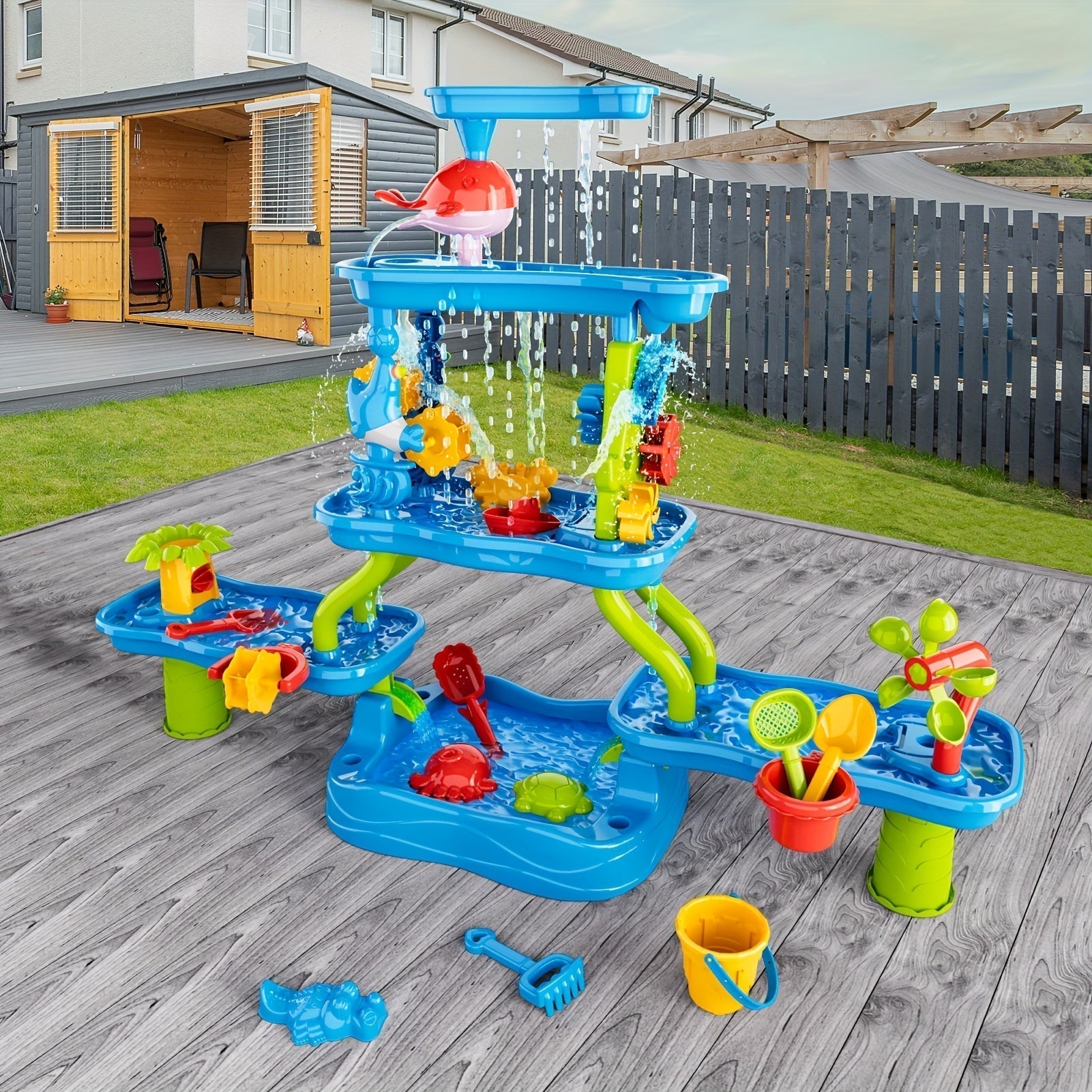4-Tier Kids Water and Sand Activity Table-2