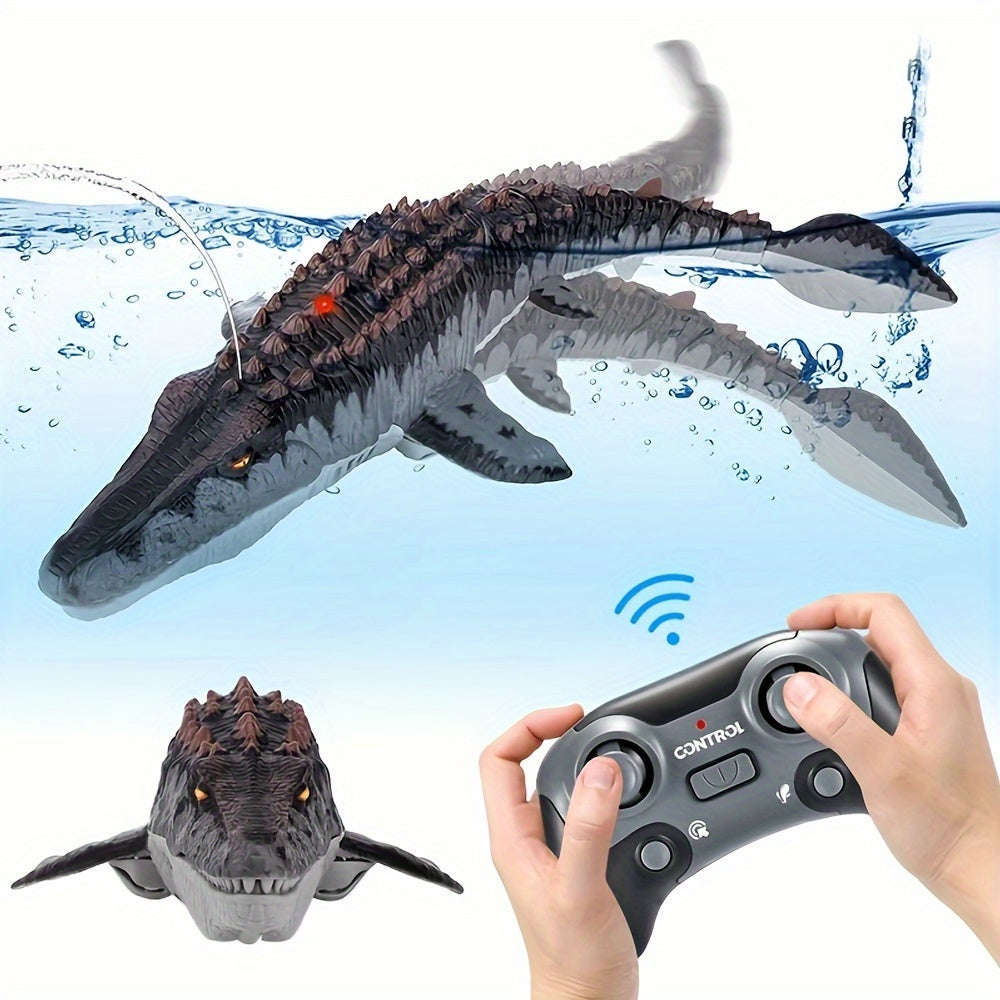 Remote Control Shark Dinosaur Pool Toy Black-1