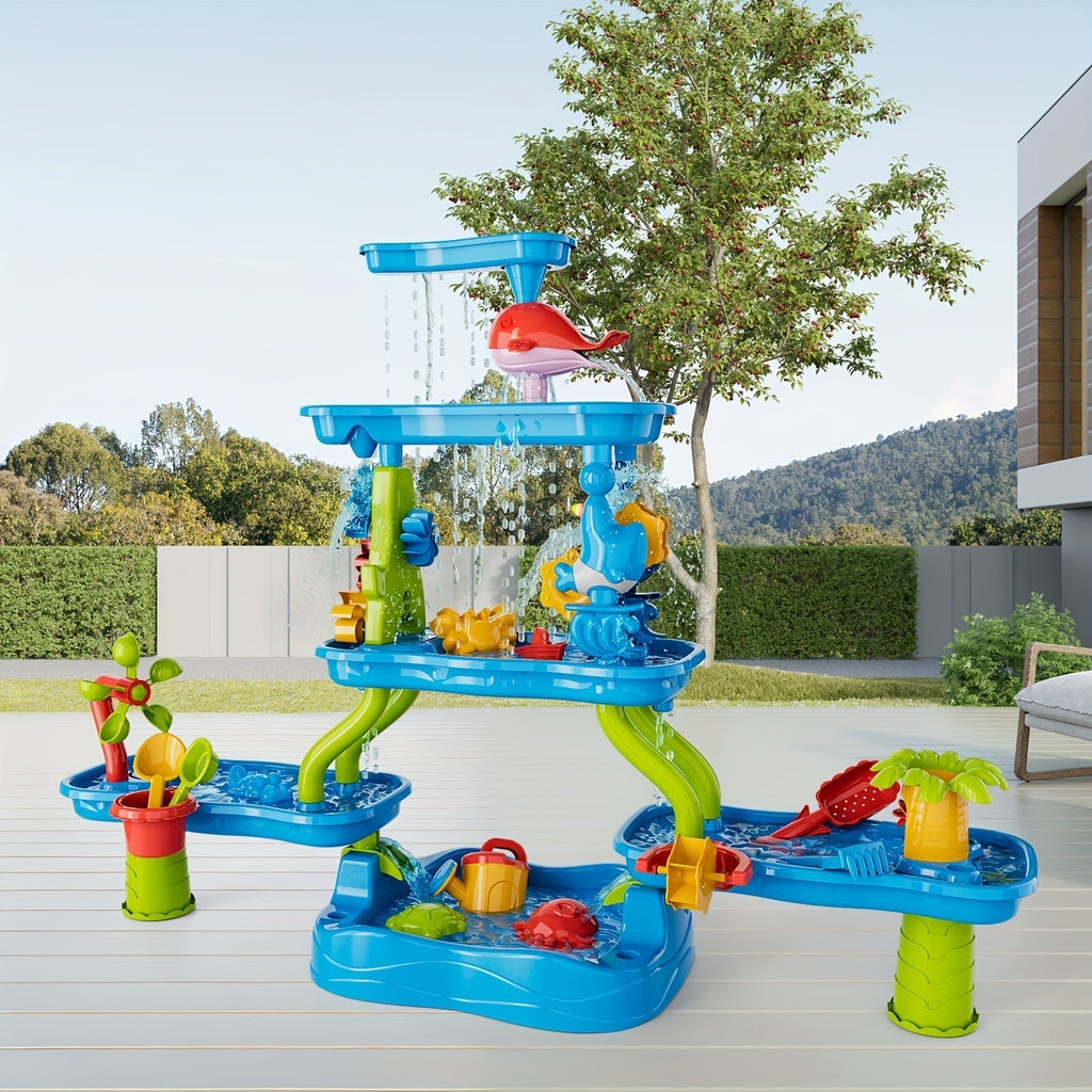 4-Tier Kids Water and Sand Activity Table-1