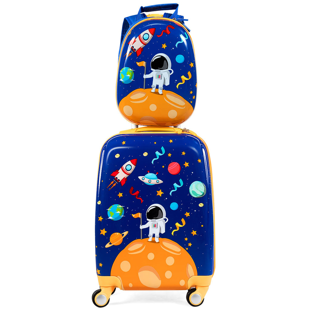 NNECW Kids Luggage Set with 4 Multidirectional wheels for Travel-1