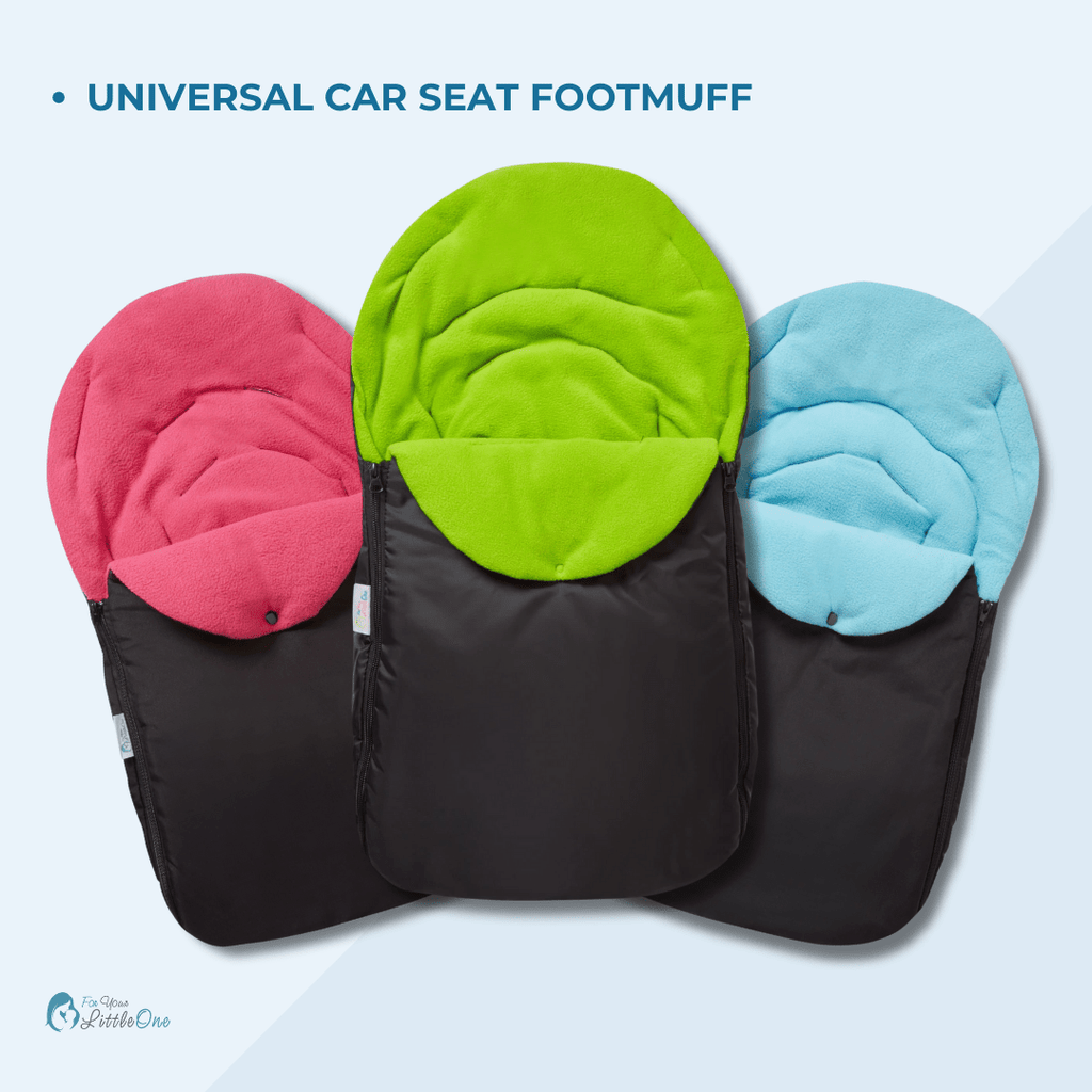 Universal Car Seat Footmuff & Cosy Toes | Fits All 3 & 5 Point Harnesses | 7 Colours