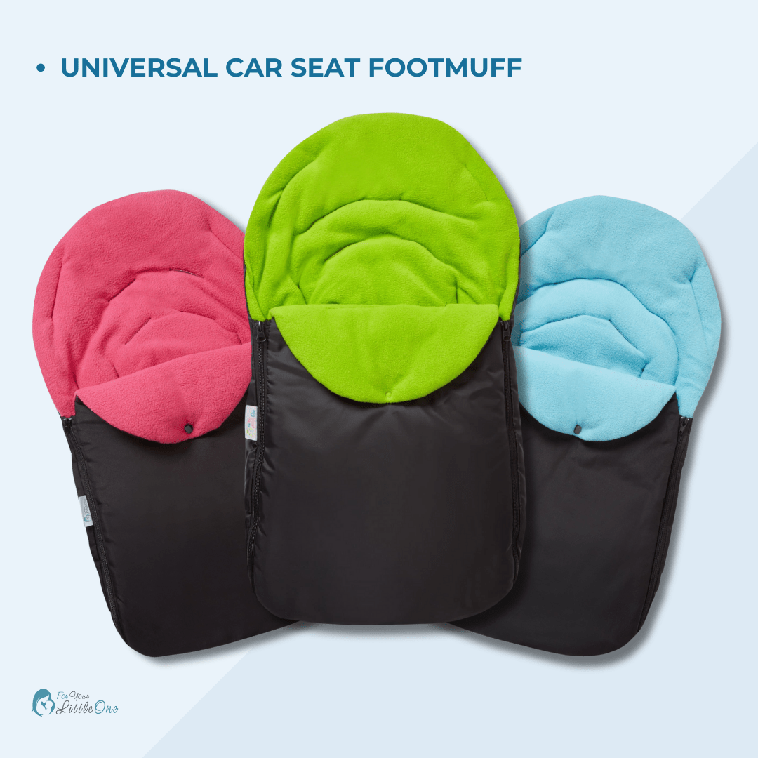 Universal Car Seat Footmuff & Cosy Toes | Fits All 3 & 5 Point Harnesses | 7 Colours