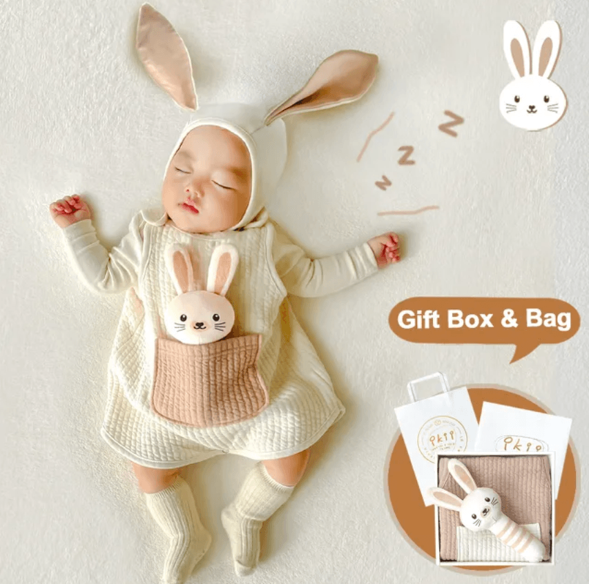 Baby Sleeping Cloth Gift Set (Rabbit) – 0–12 Months