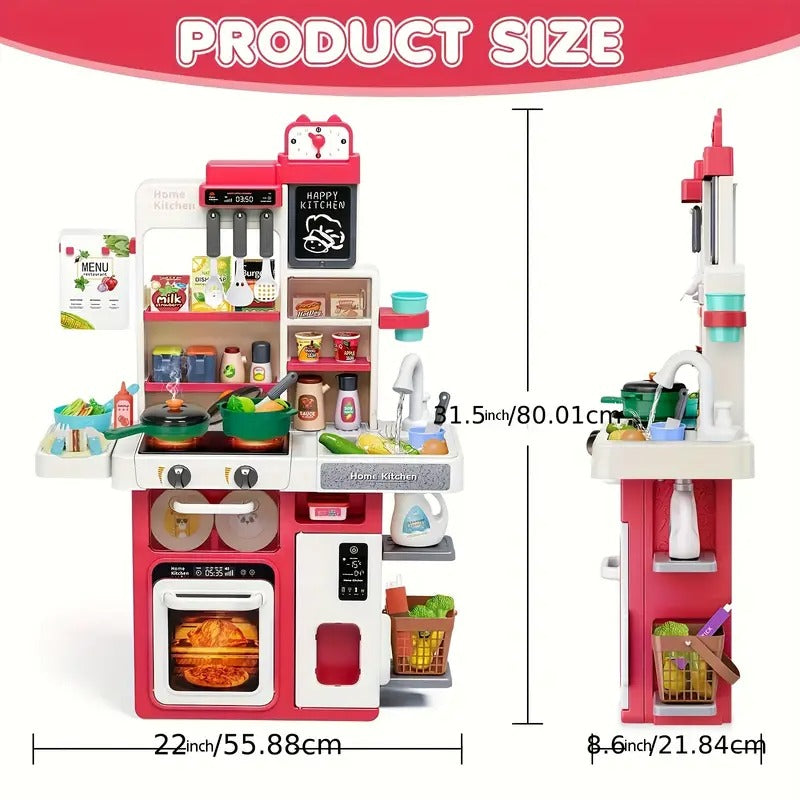 Kitchen Toy Set for Toddlers with Stove & Sink-2