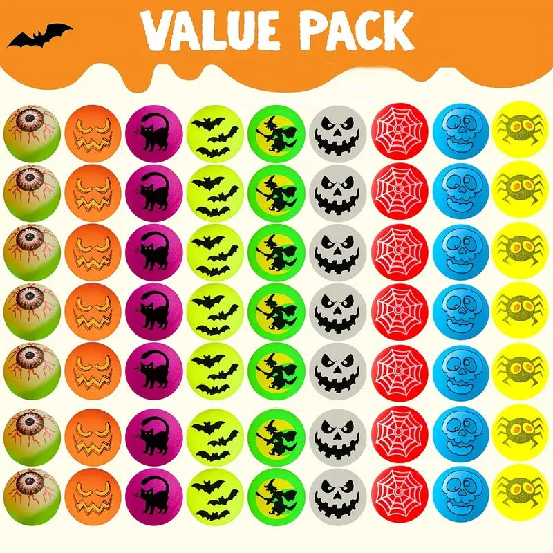 Glowing Halloween Bouncing Balls (48pcs)-2