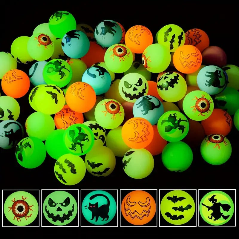 Glowing Halloween Bouncing Balls (48pcs)-3