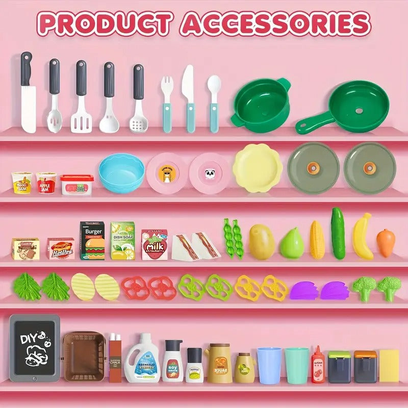 Kitchen Toy Set for Toddlers with Stove & Sink-3